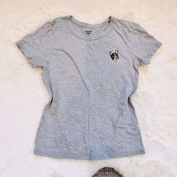 Aritzia Bulldog Tee S - Grey - Picture 1 of 3